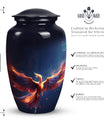 Phoenix Urn, a stylish urn for adult ashes, suitable for both female and male adults.