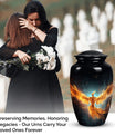 Stylish Phoenix Urn, flexible cremation choice for Adults, ideal for memorial purposes, with visually striking Mosaic pattern