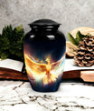 Elegant Phoenix Urn, a unique metal cremation urn for adult female ashes, perfect for custom, funeral urn keepsakes