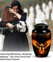 Phoenix Urn in Funeral Decorations setting, a suitable choice for adult cremation and burial ashes.