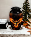 Phoenix Urn in Funeral Decorations setting, a suitable choice for adult cremation and burial ashes.