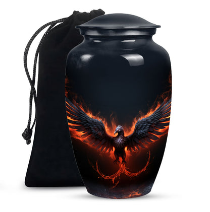 Elegant Phoenix Urn - Funeral Cremation Urns for Adult Human Ashes