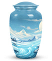 Elegantly designed Sky  Clouds Urn, a large cremation urn for storing ashes of an adult male or female.