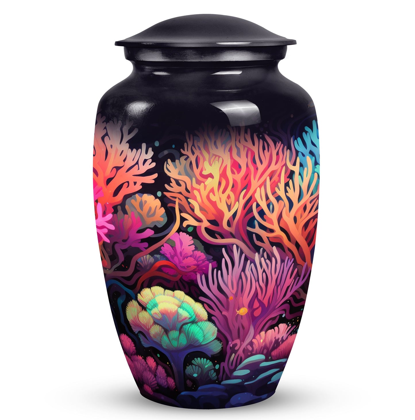 Aluminium Monar_Urn, large Mountains Cremation Urns for men and women with engraving option, suitable for 200 cubic inches of ashes.