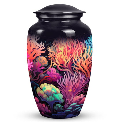Aluminium Monar_Urn, large Mountains Cremation Urns for men and women with engraving option, suitable for 200 cubic inches of ashes.