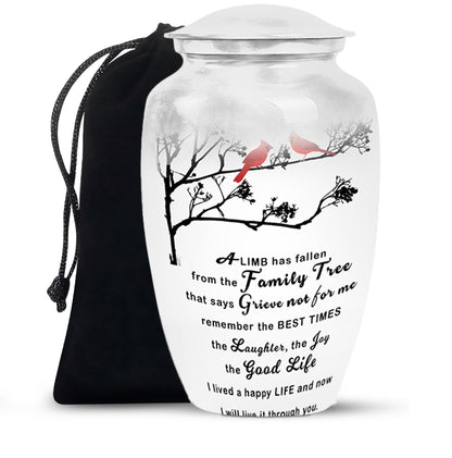 Red Personalized Eagle Cremation Urn for Adults - 10-inch, 200 cu in - Yatskia
