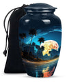Full Moon Ocean Memorial Urn – Beach Cremation Urn for Ashes