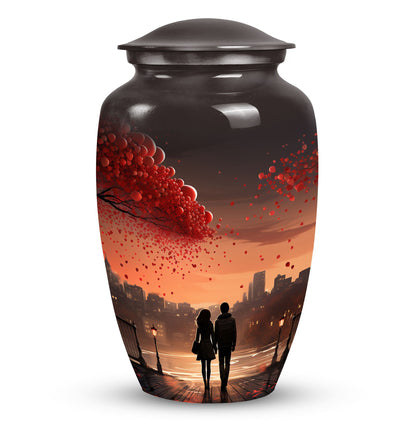 Stylish love urn, perfect cremation urns for couples, ideal for preserving ashes of adult men or mother