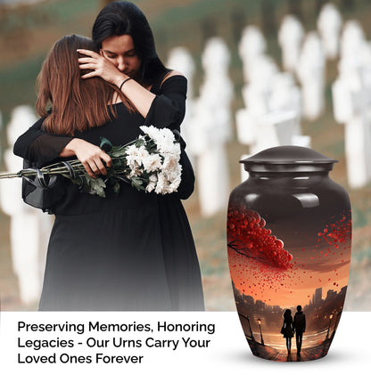Stylish love urn, perfect cremation urns for couples, ideal for preserving ashes of adult men or mother