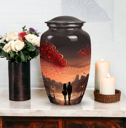 Stylish love urn, perfect cremation urns for couples, ideal for preserving ashes of adult men or mother