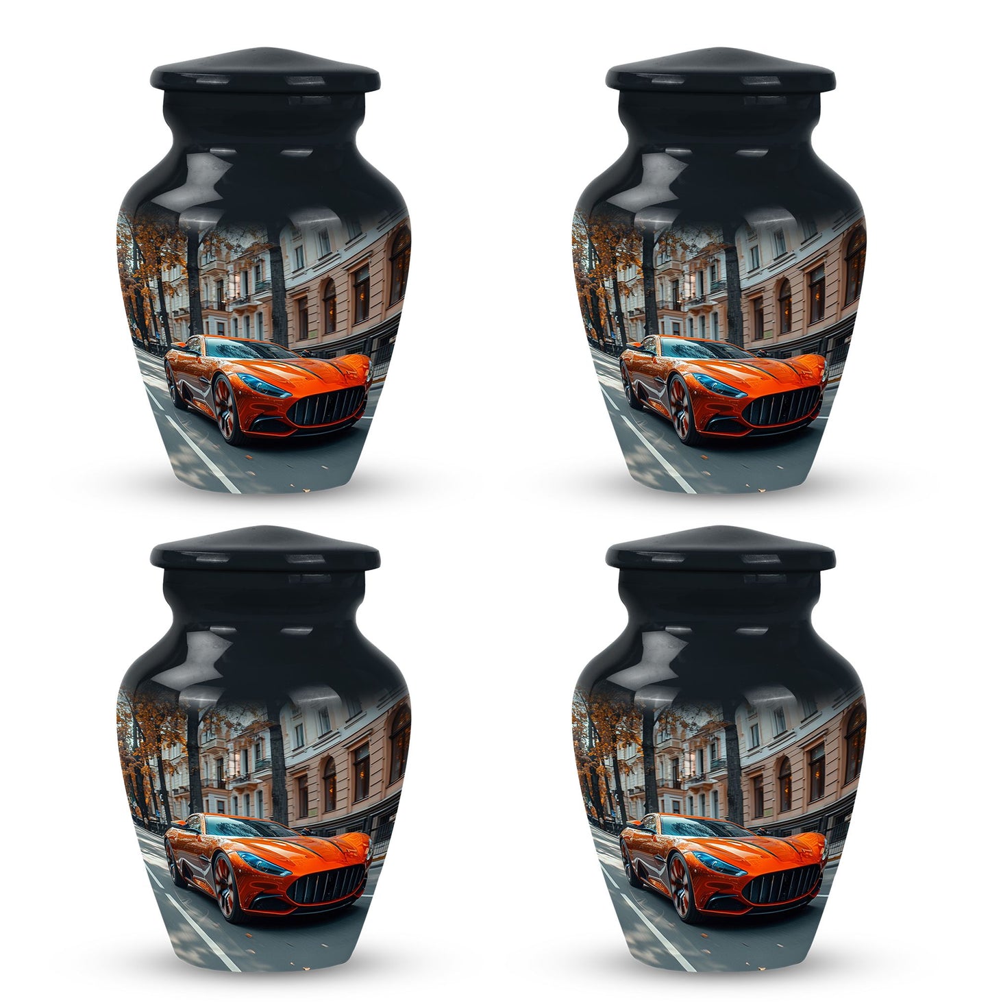  Car Urn 3 Inch Keepsake Pack of 4