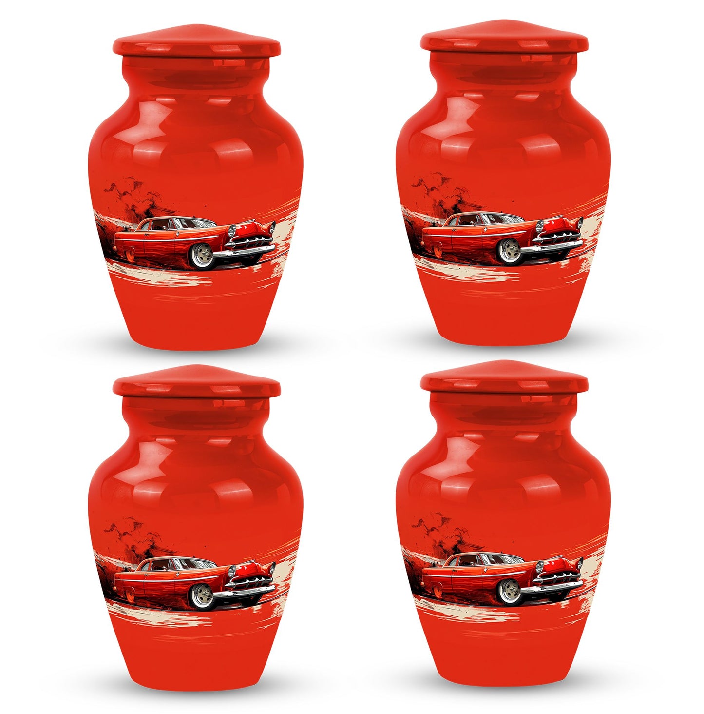  Car Urn 3 Inch Keepsake Pack of 4