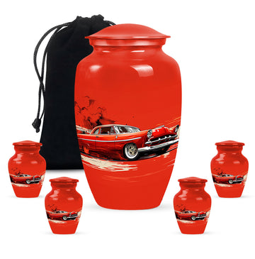 Large Urn With 4 Keepsake Urn