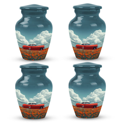  Car Urn 3 Inch Keepsake Pack of 4