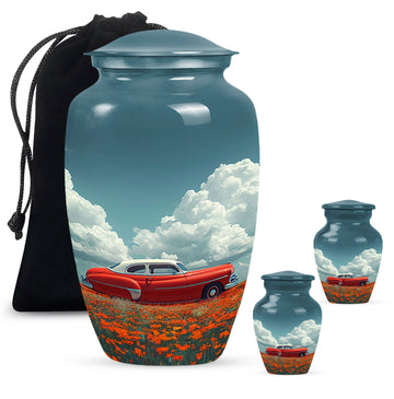 Large Urn With 2 Keepsake Urn