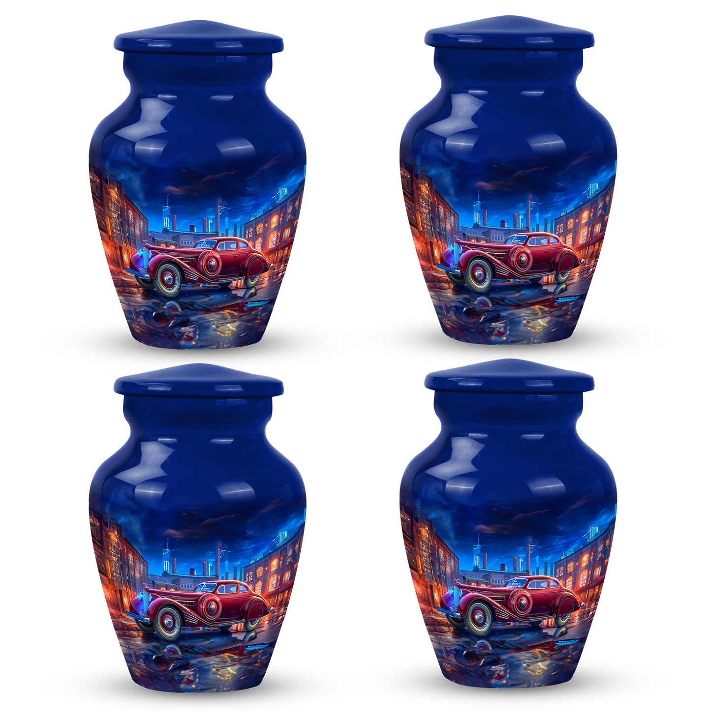  Car Urn 3 Inch Keepsake Pack of 4