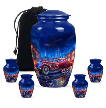 Large Urn With 4 Keepsake Urn