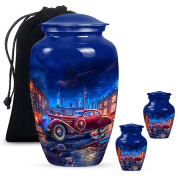 Large Urn With 2 Keepsake Urn