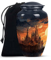Image of 'The Twilight Castle', adult size cremation urn designed for women's ashes