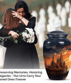Image of 'The Twilight Castle', adult size cremation urn designed for women's ashes