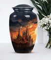 Image of 'The Twilight Castle', adult size cremation urn designed for women's ashes