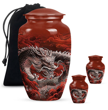 Large Urn With 2 Keepsake Urn