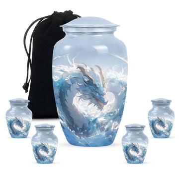 Large Urn With 4 Keepsake Urn