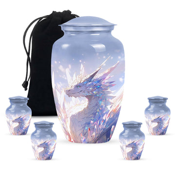 Large Urn With 4 Keepsake Urn