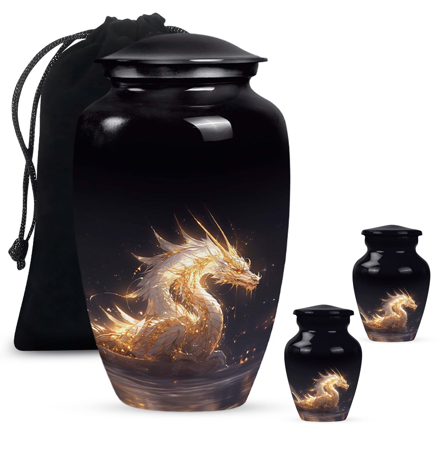  Dragon Urn Large Urn With 4 Keepsake Urn