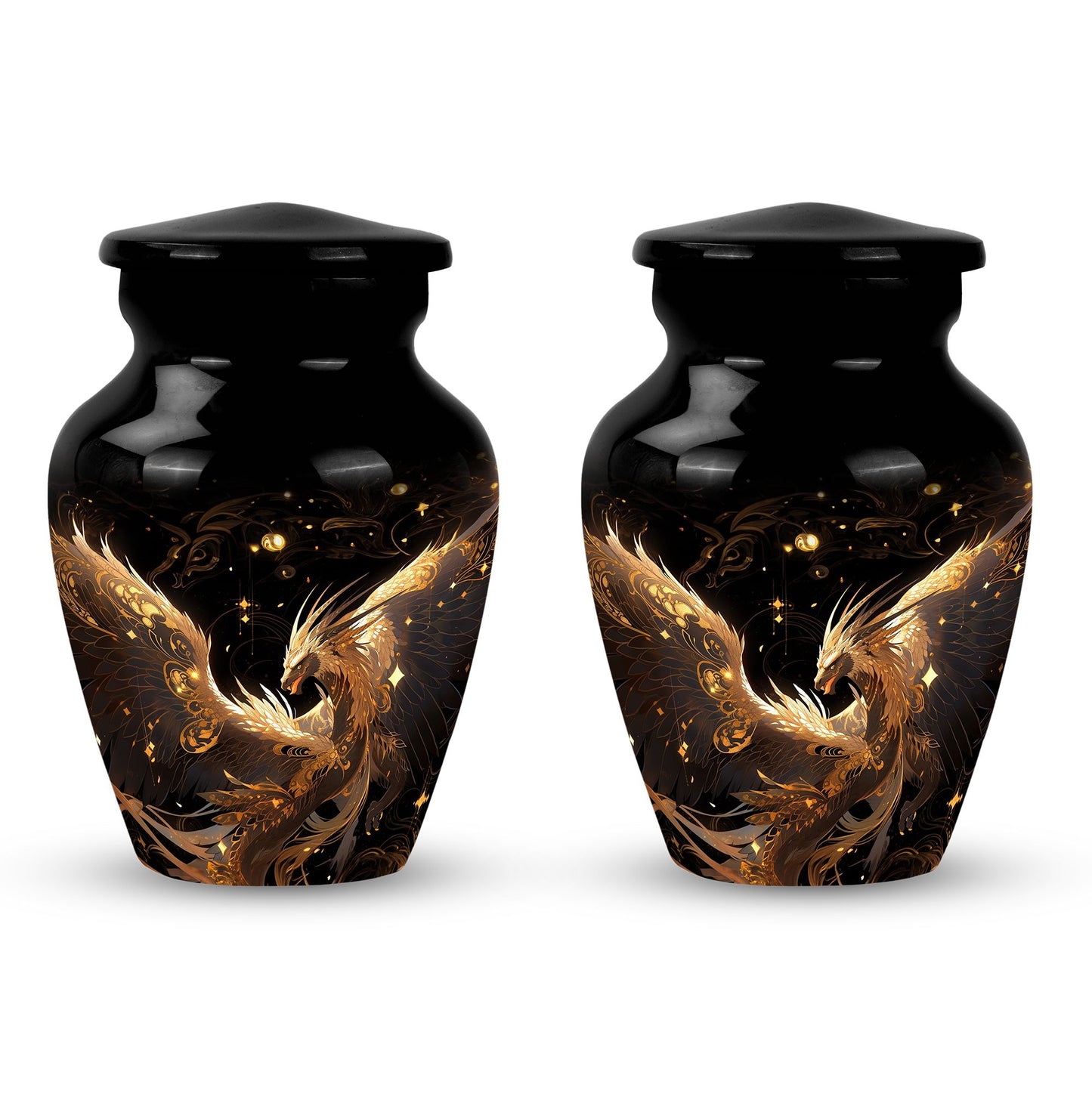 Dragon Urn 3 Inch Keepsake Pack of 4