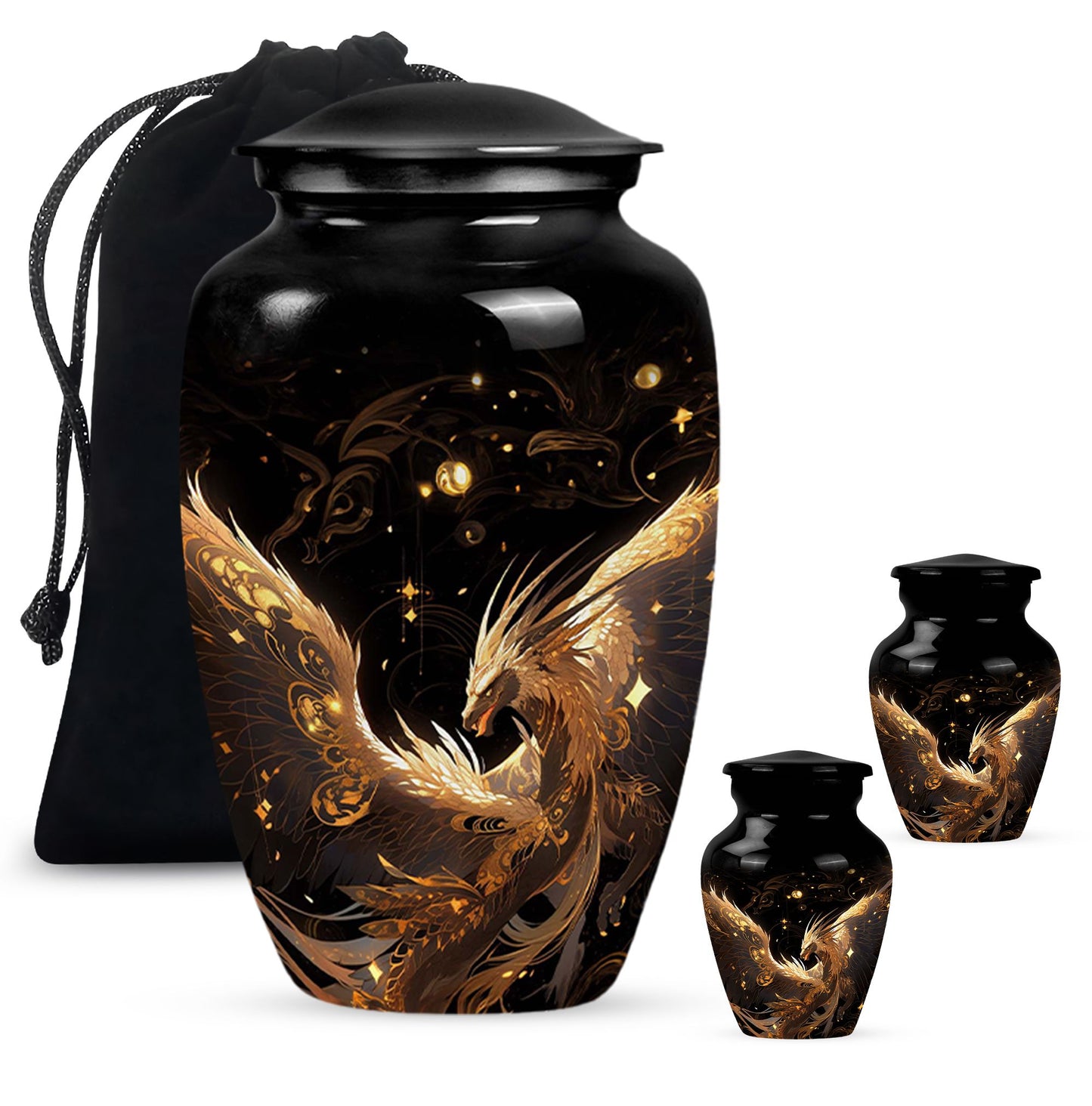  Dragon Urn Large Urn With 4 Keepsake Urn