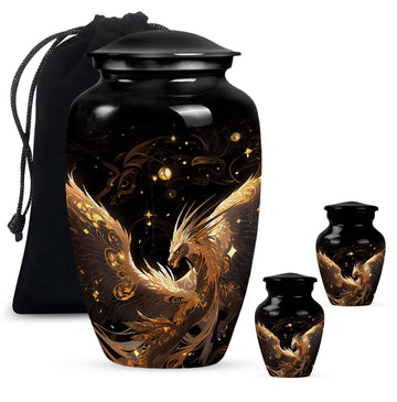 Large Urn With 2 Keepsake Urn