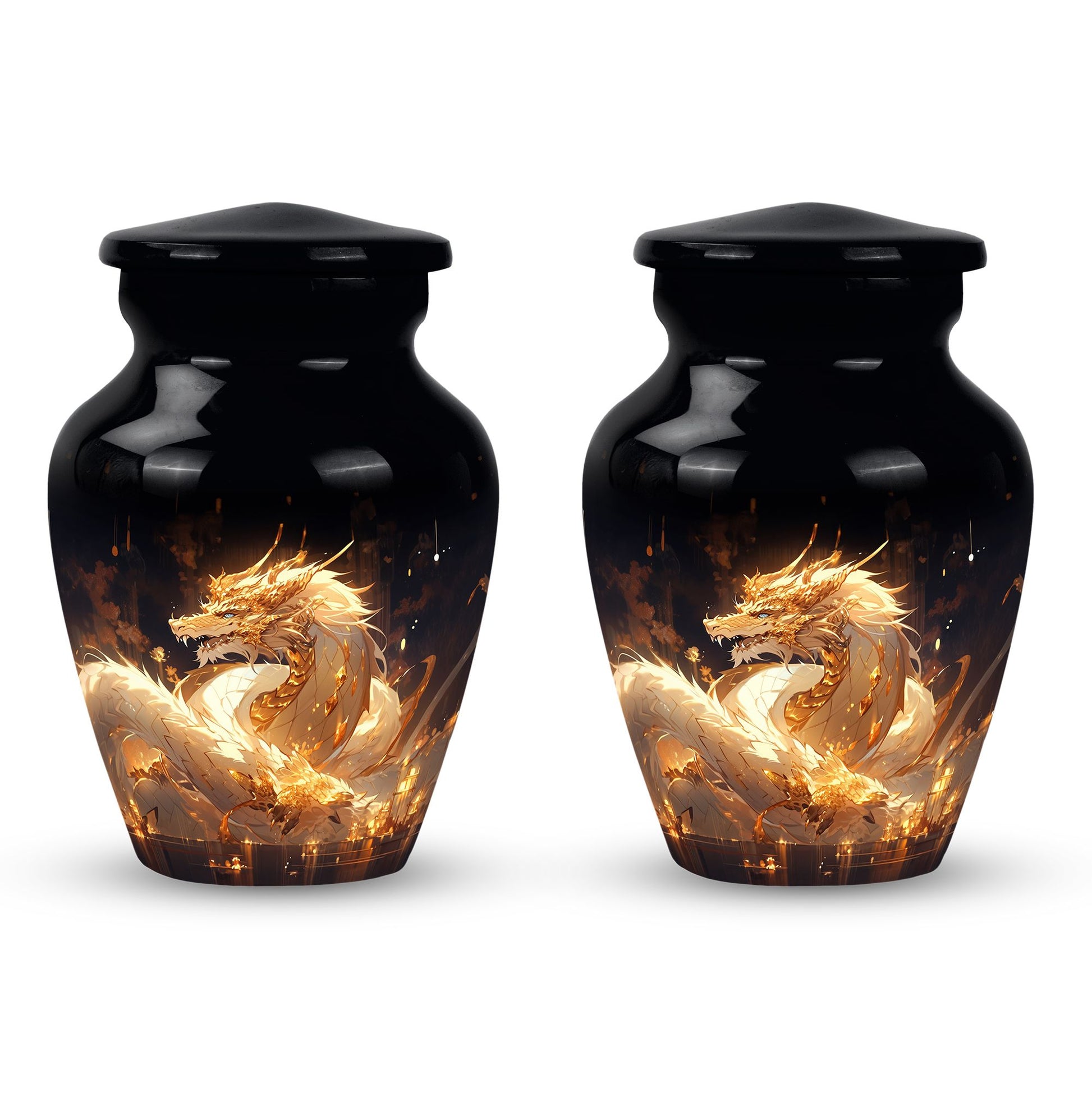  Dragon Urn 3 Inch Keepsake Pack of 4