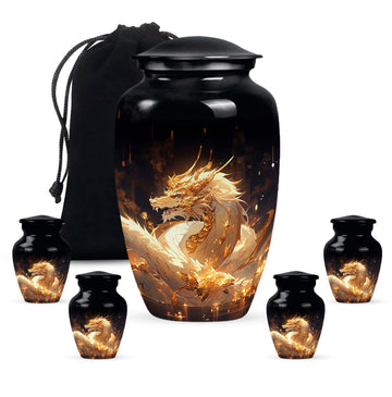 Large Urn With 4 Keepsake Urn