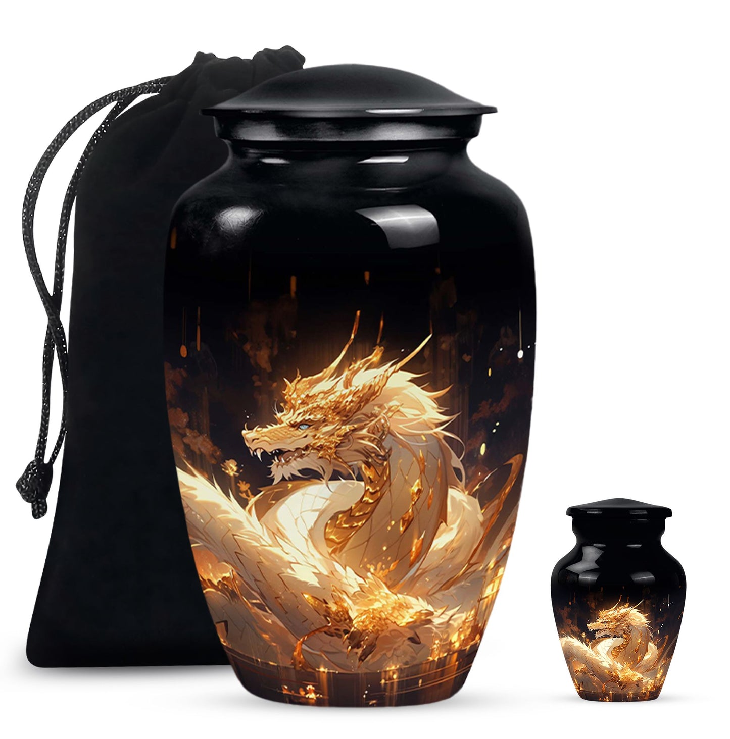  Dragon Urn Large Urn With 2 Keepsake Urn