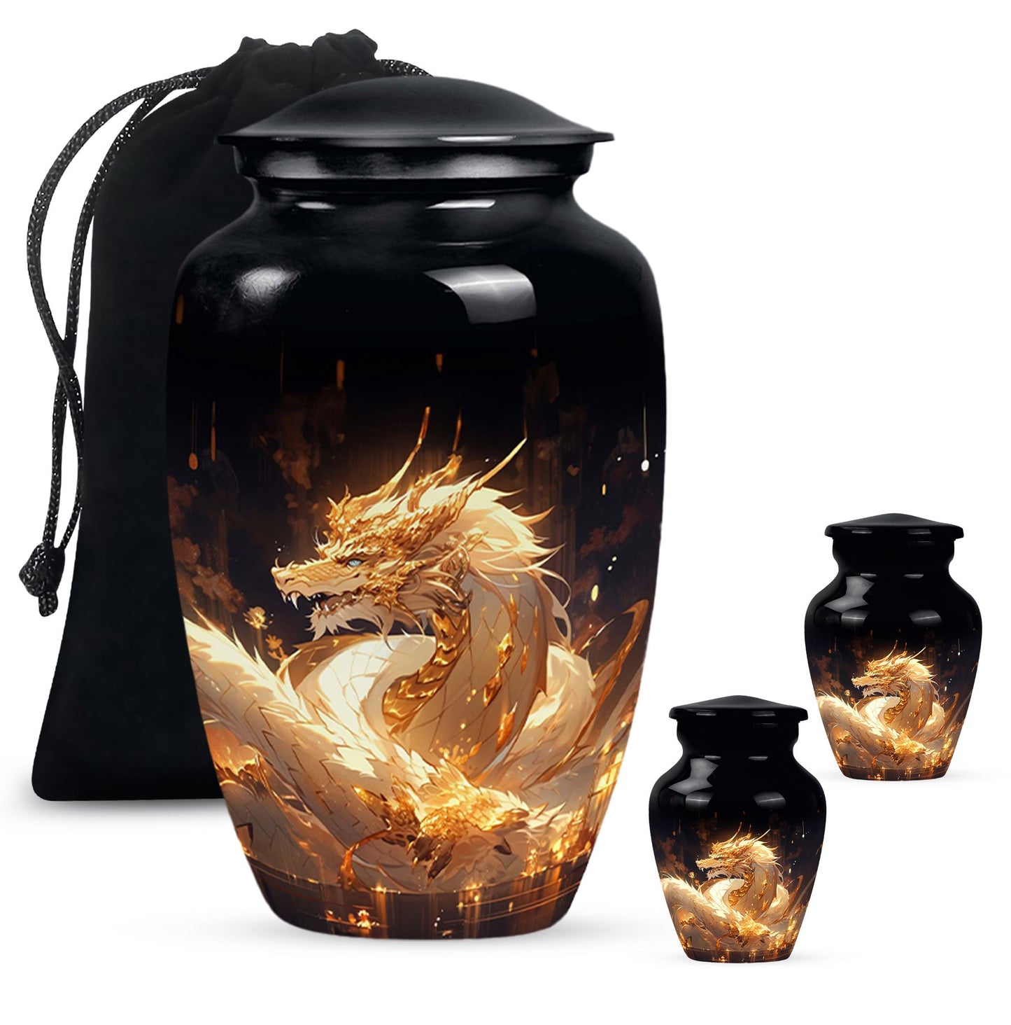  Dragon Urn Large Urn With 4 Keepsake Urn
