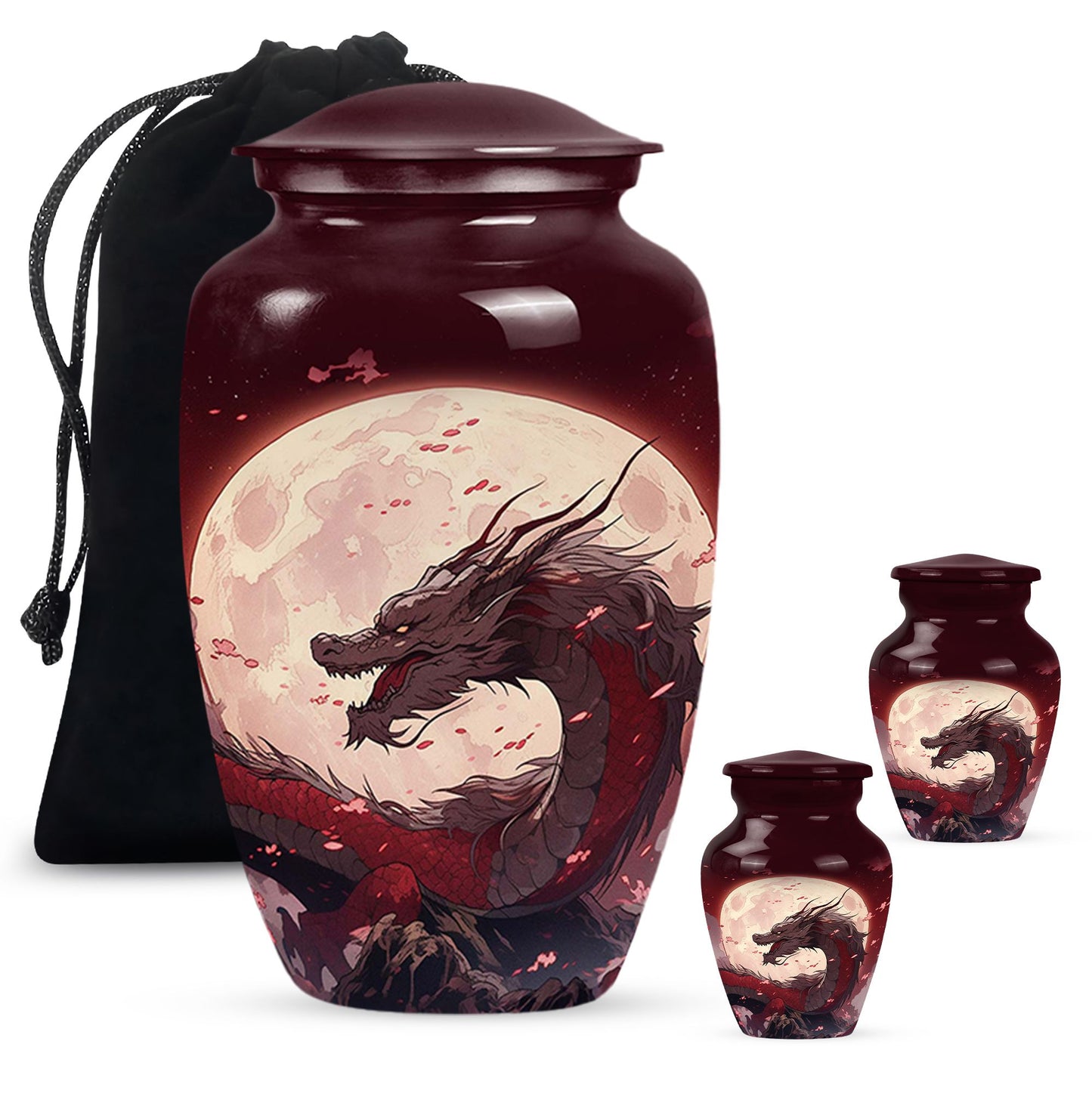  Dragon Urn Large Urn With 4 Keepsake Urn