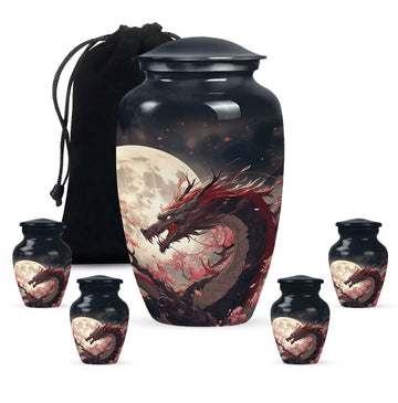 Large Urn With 4 Keepsake Urn