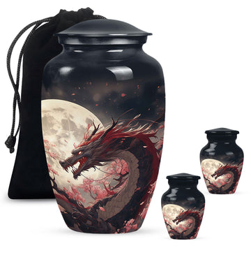 Large Urn With 2 Keepsake Urn