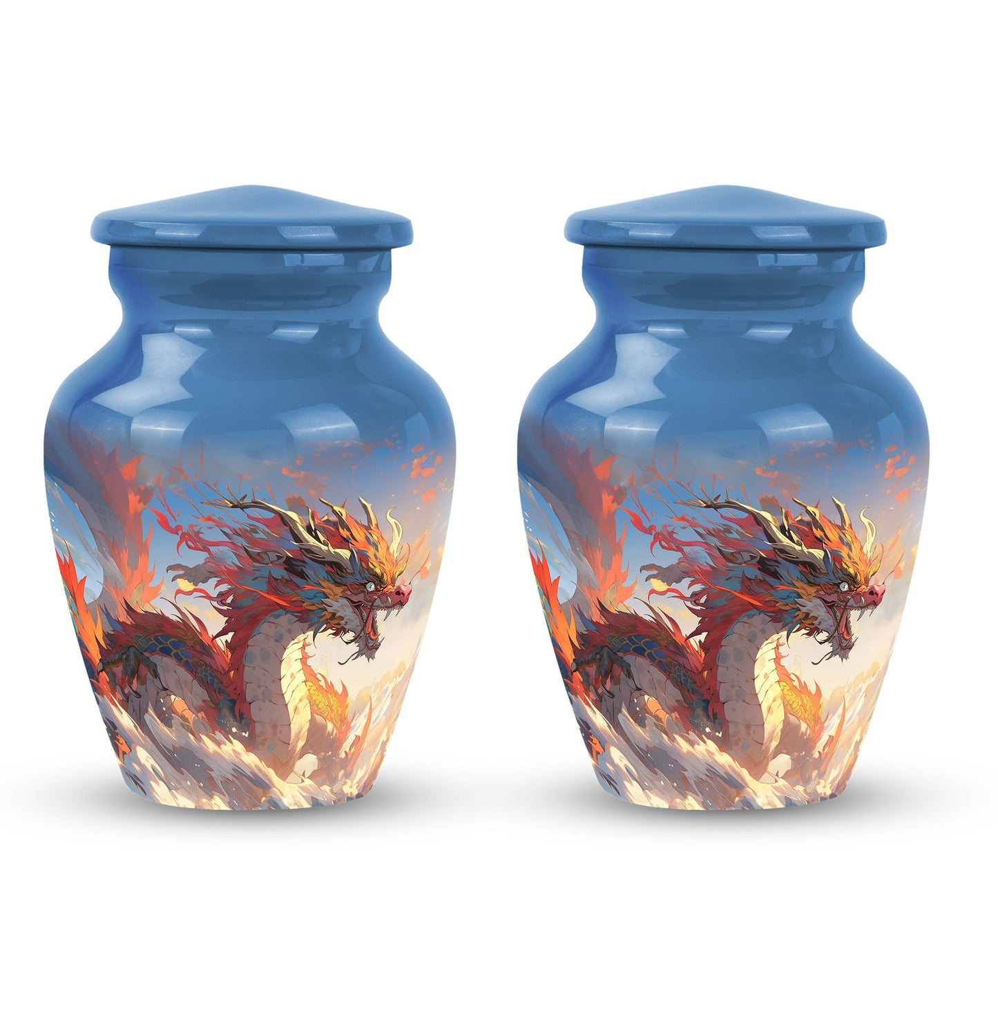  Dragon Urn 3 Inch Keepsake Pack of 4