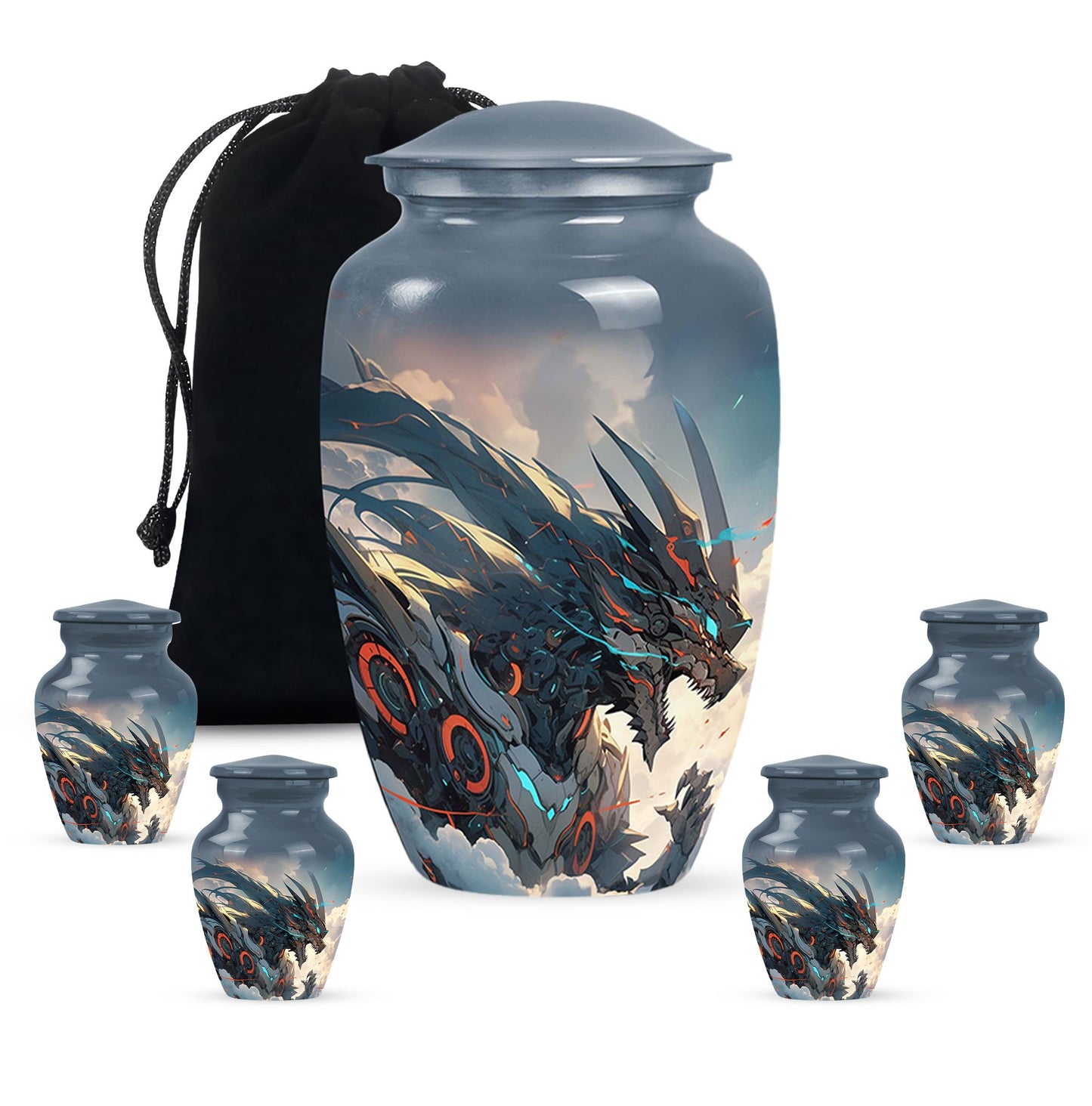  Dragon Urn Large Urn 10 Inch