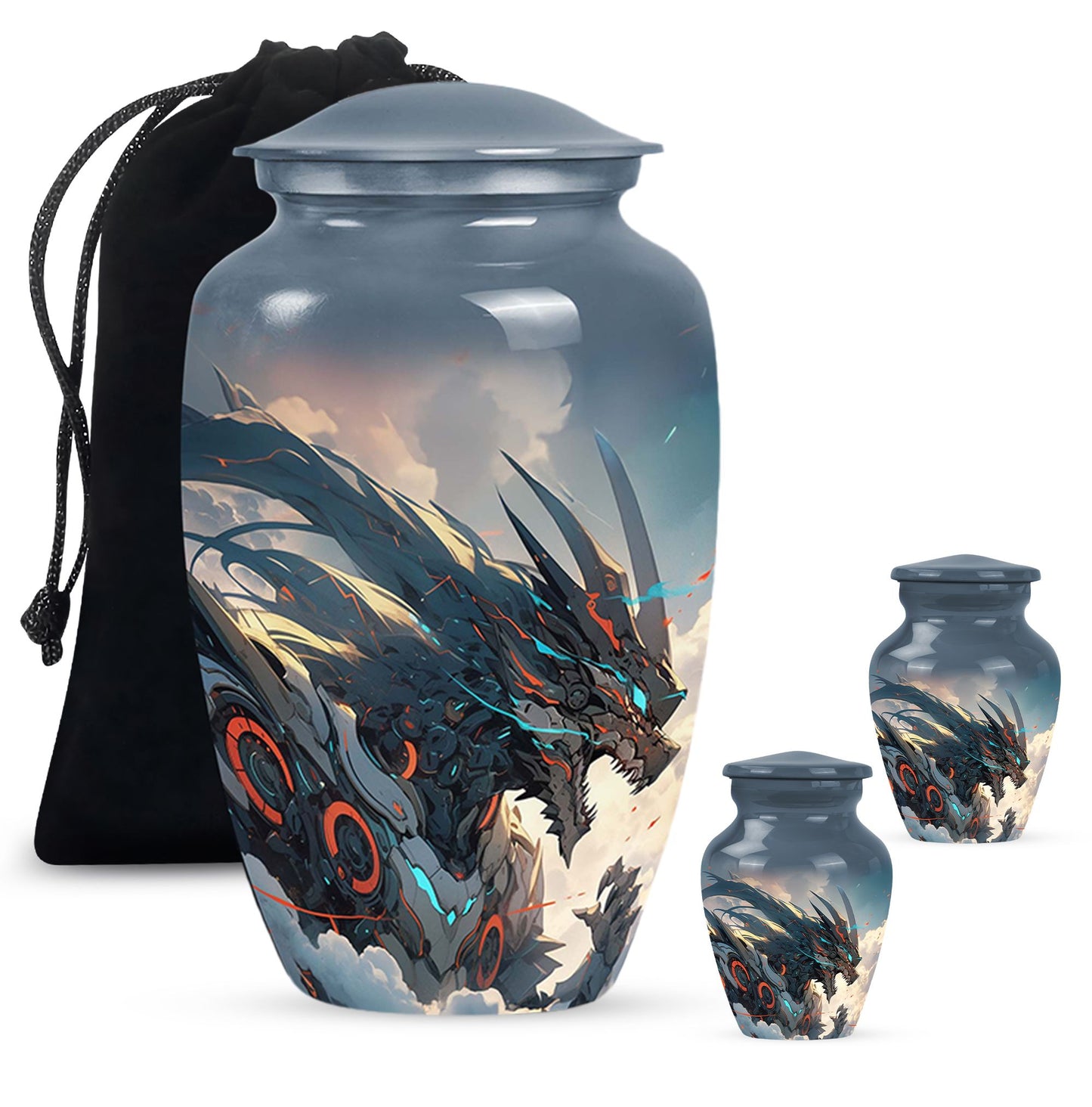  Dragon Urn Large Urn With 4 Keepsake Urn