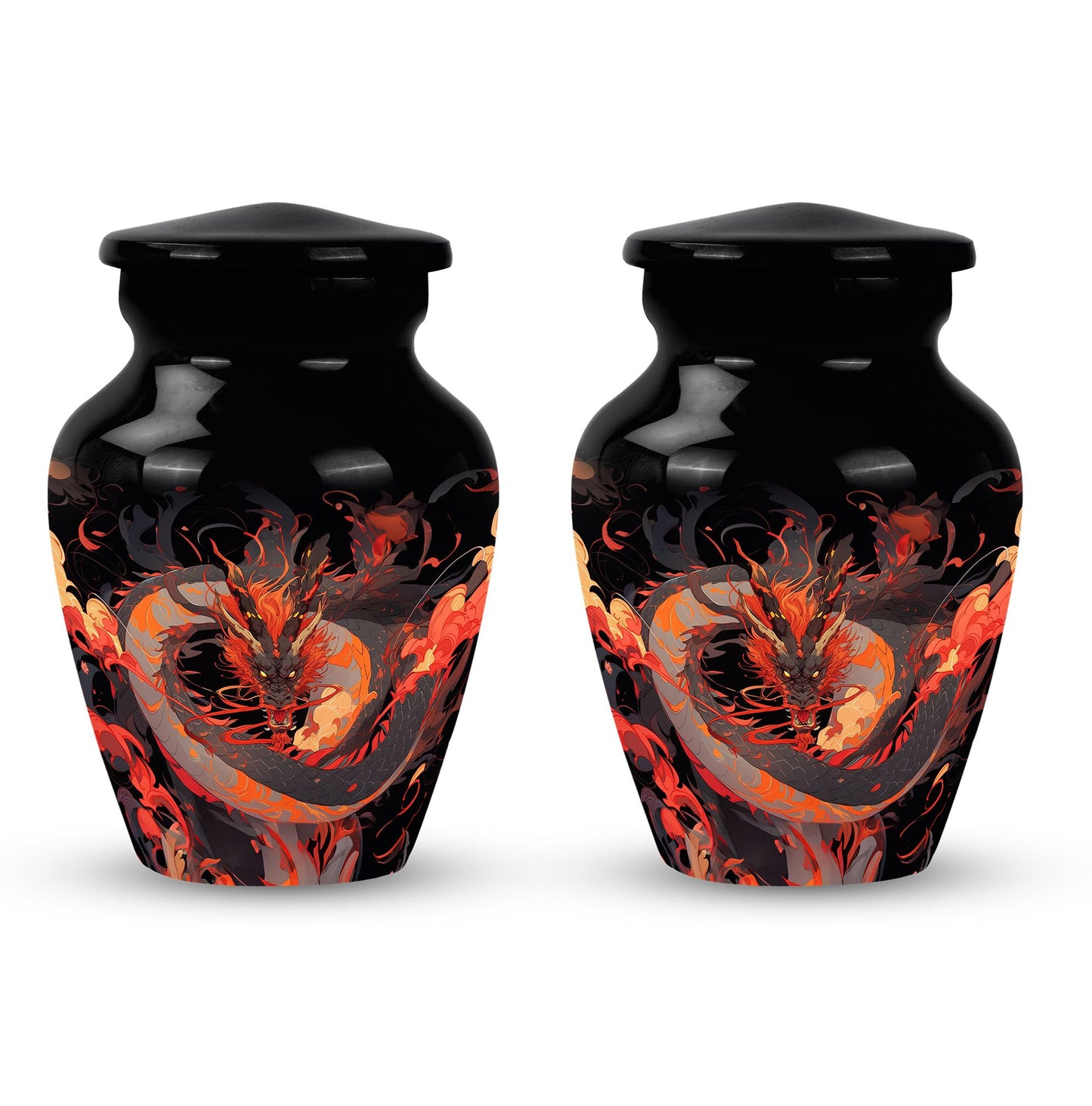  Dragon Urn 3 Inch Keepsake Pack of 4