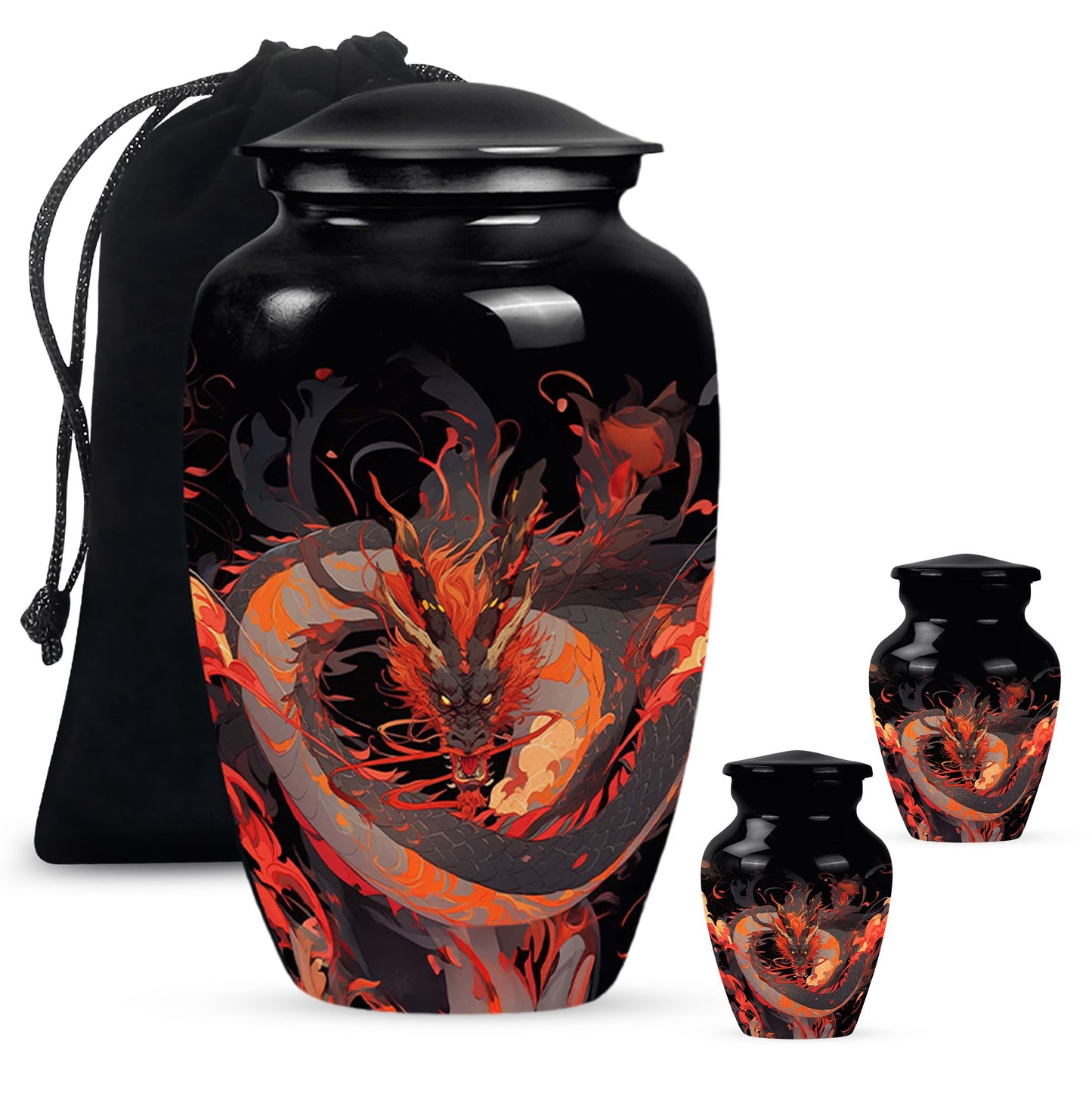  Dragon Urn Large Urn With 4 Keepsake Urn