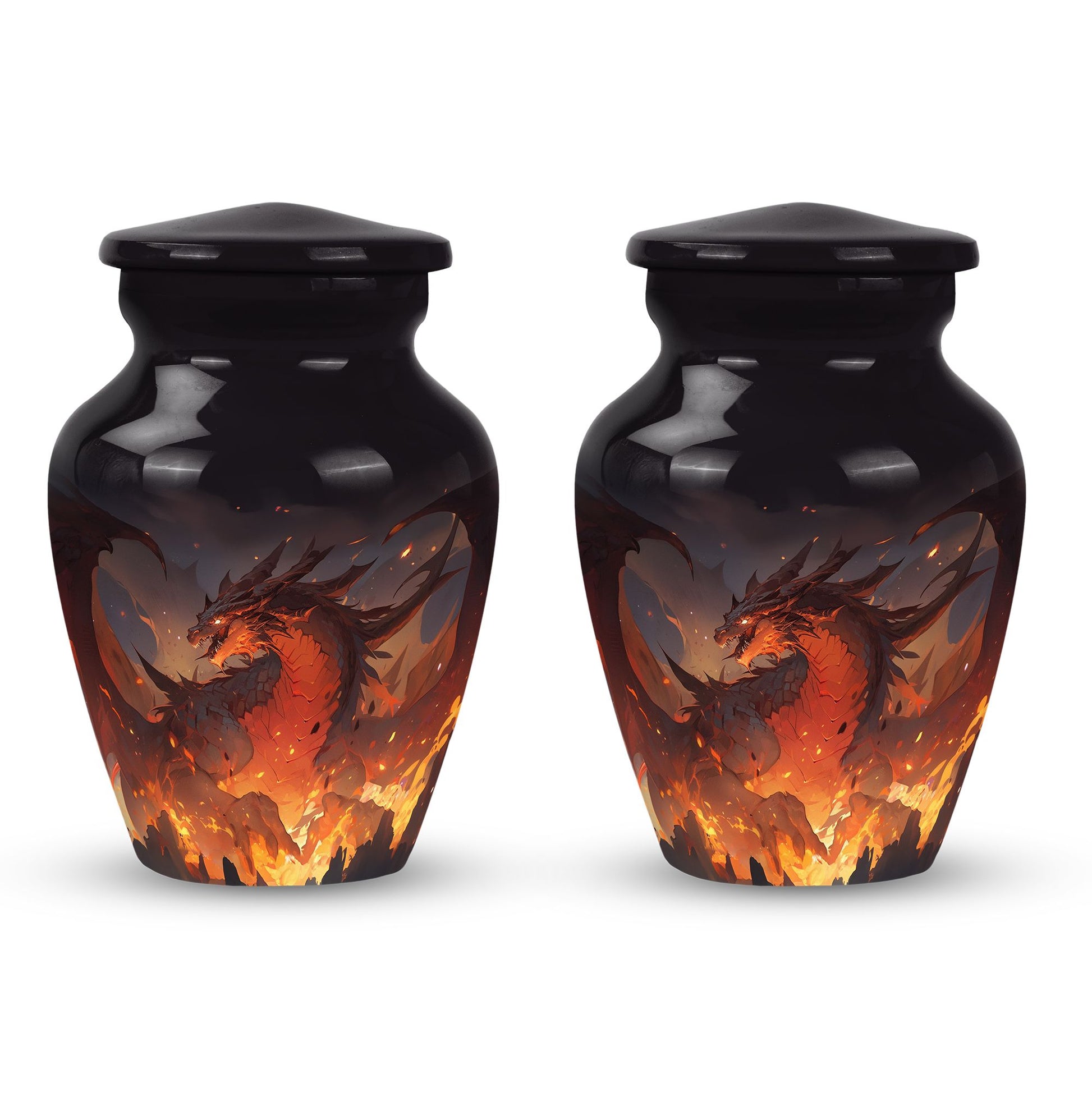  Dragon Urn 3 Inch Keepsake Pack of 4
