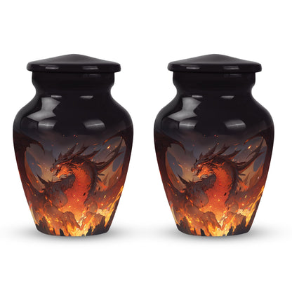  Dragon Urn 3 Inch Keepsake Pack of 4