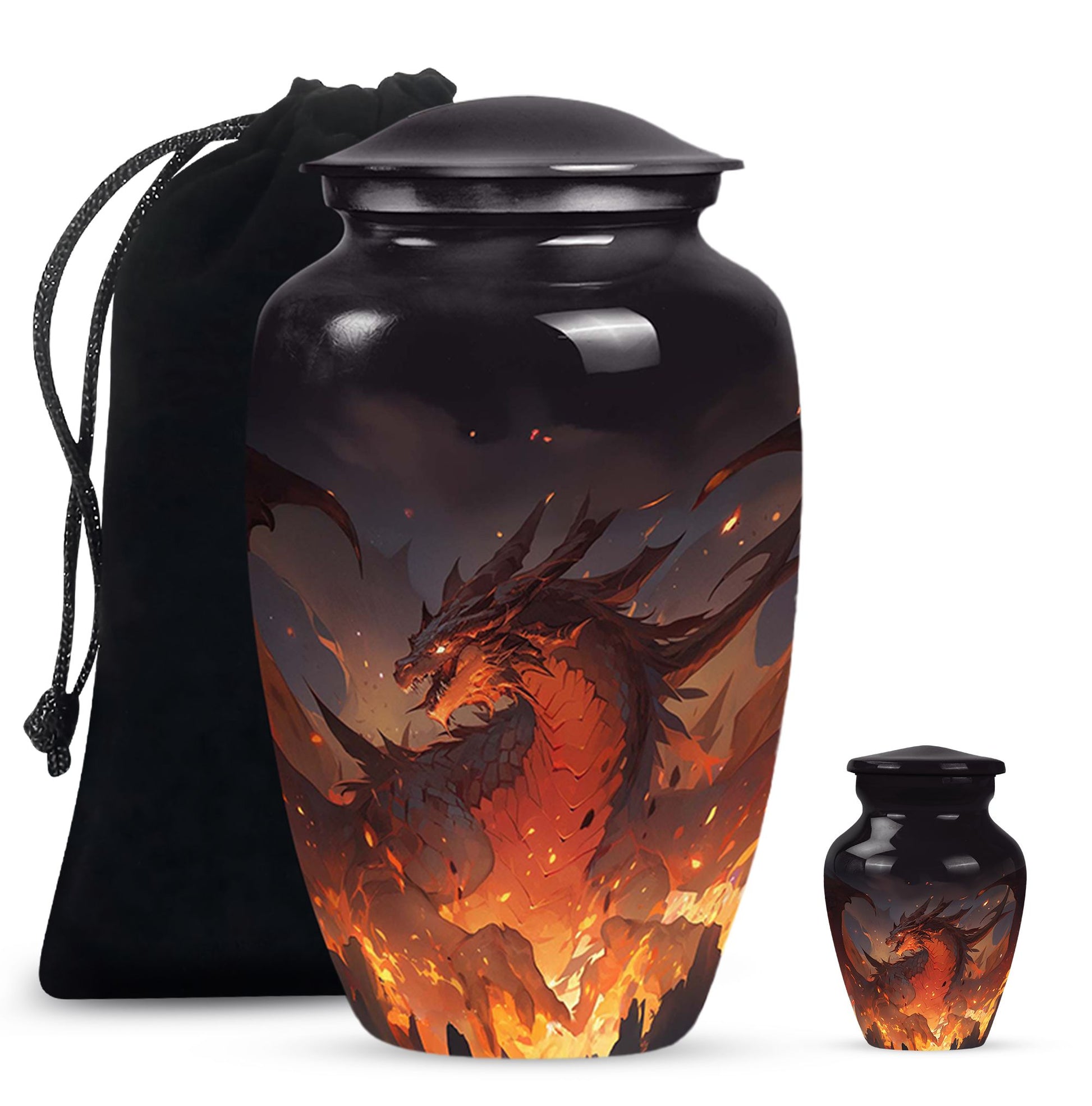  Dragon Urn Large Urn With 2 Keepsake Urn