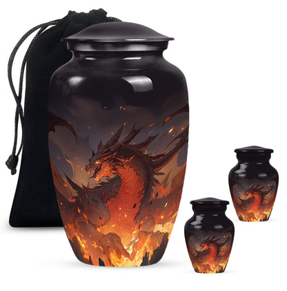  Dragon Urn Large Urn With 4 Keepsake Urn
