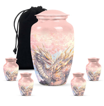 Large Urn With 4 Keepsake Urn