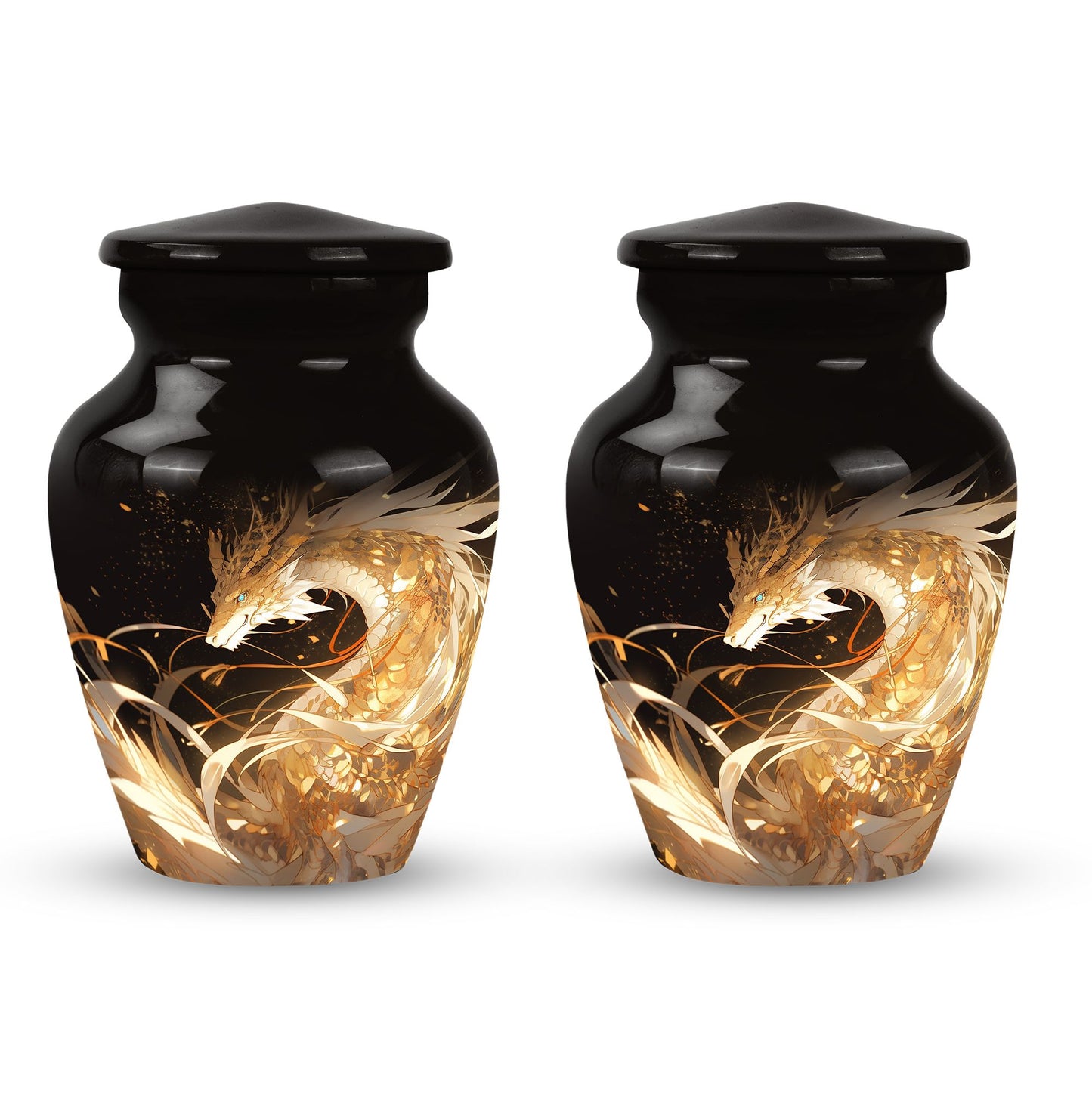  Dragon Urn 3 Inch Keepsake Pack of 4